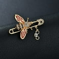 thumbnail image 3 of Ayyufe Fashion Women Bee Enamel Rhinestone Brooch Pin Scarf Clothes Lapel, 3 of 7