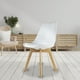 thumbnail image 3 of Set de 2 Sillas de Comedor Acojinadas Frankfurt Blanco MUNDO IN Casa, 3 of 9