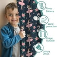 thumbnail image 3 of Blackout Kids Curtains,Dark Blue Ballerina Swan Pattern Childrens Insulated Curtains Set Of 2,Bedroom Essentials,Toddler Room Decor 52"x63", 3 of 5