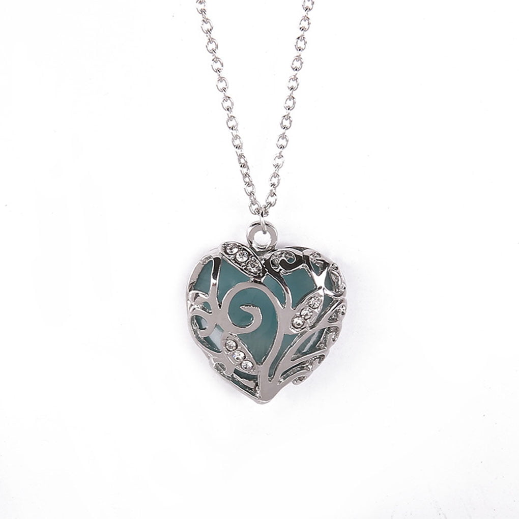 Filigree Heart Pendant Steampunk Gothic Necklace Silver Heart Jewelry Hollow Heart Necklace