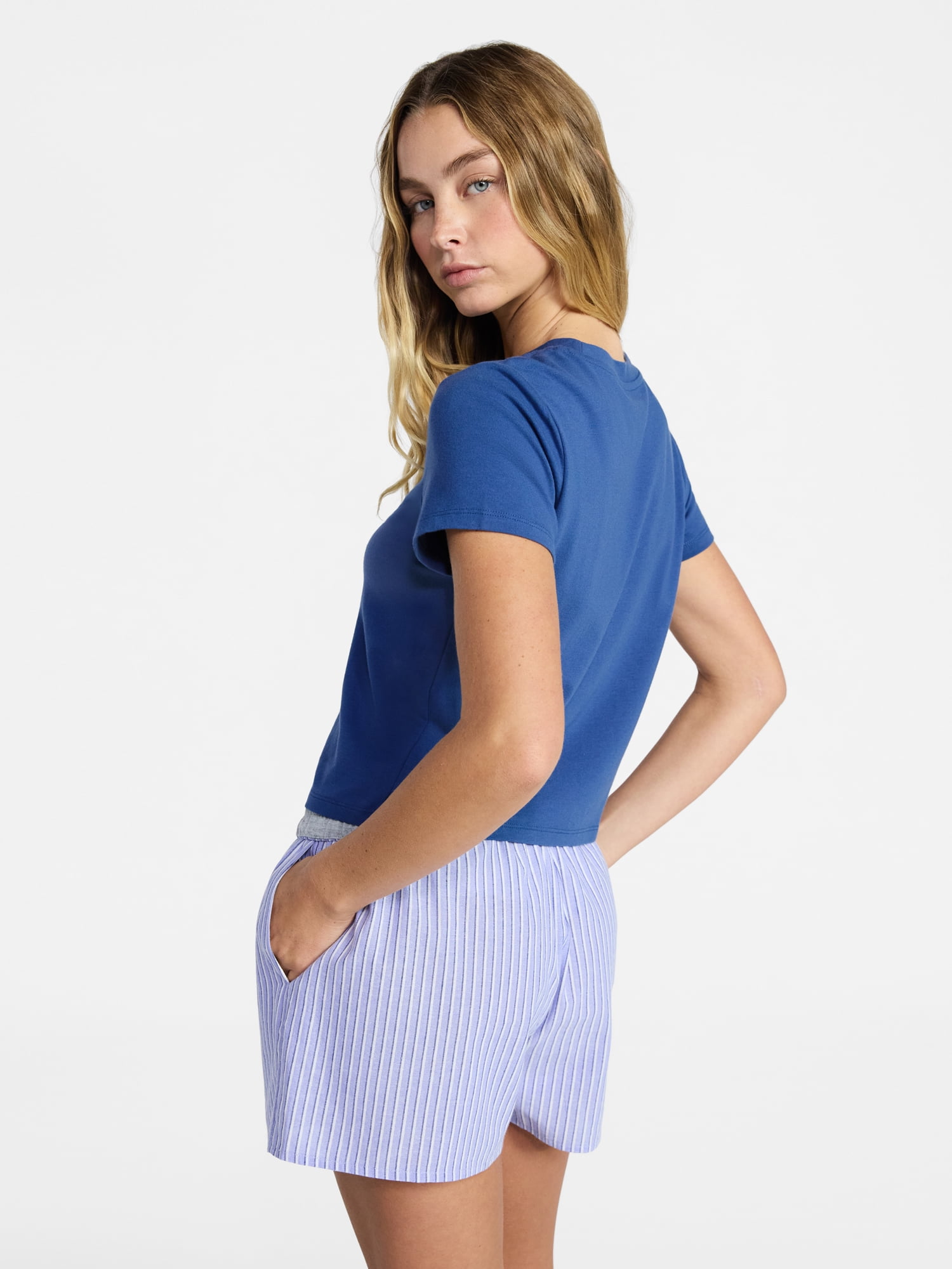 No Boundaries Sleepwear Graphic Baby Tee, Women's XS-XXL