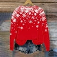 thumbnail image 5 of Neewe Christmas Sweatshirt for Women Crewneck Christmas Tree Long Sleeve Shirt Xmas Holiday Party Pullover Sweater Tops S-5XL, 5 of 6