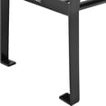 thumbnail image 5 of Global Industrial 4' Horizontal Steel Slat Outdoor Park Bench with Back, Black, 5 of 7