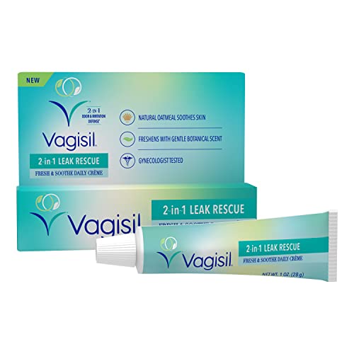 Vagisil 2in1 Leak Rescue Intimate Feminine Cream for Women, Gynecologist Tested