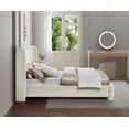 thumbnail image 6 of Meridian Furniture Penny Cream Chenille Fabric Full Bed, 6 of 11