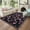 Black, variant on FairOnly 8'x10'Machine Washable Floral Area Rug for Bedroom Low Pile Non Slip Soft Rug for Modern Living Room,Beige Blue