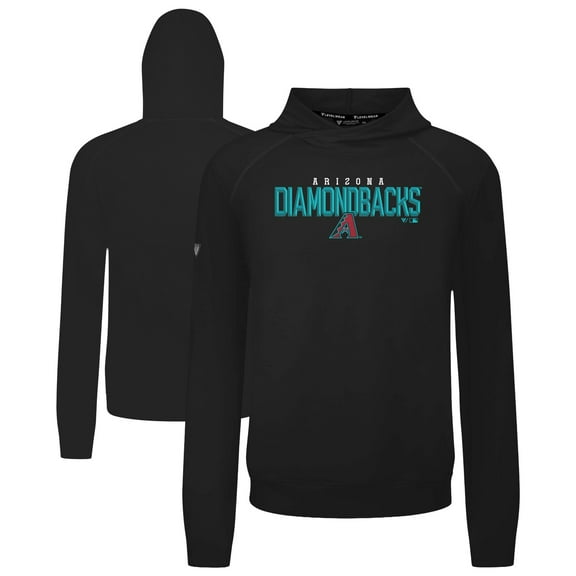 Men's Levelwear  Black Arizona Diamondbacks Mandate Carve Tri-Blend Hoodie