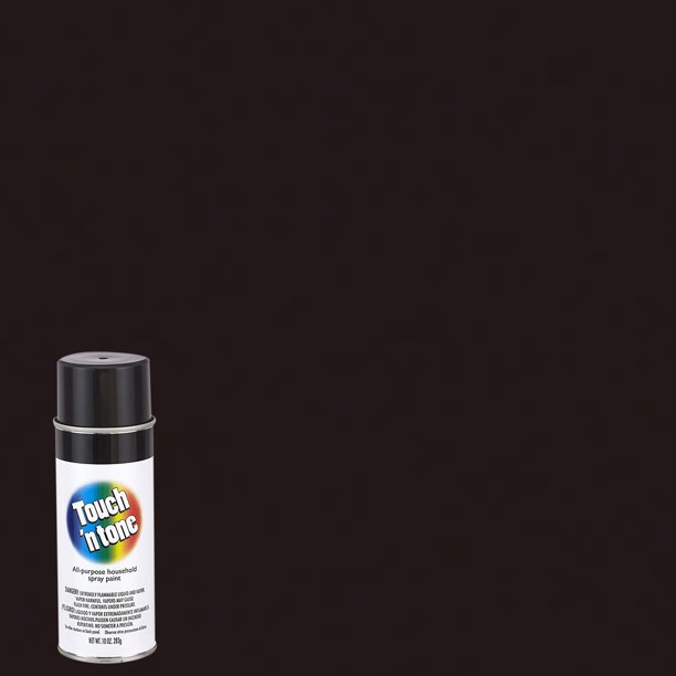 Black, RustOleum Touch 'N Tone Gloss Spray Paint55276830, 10 oz