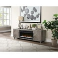 thumbnail image 3 of 96" Fireplace Console Entertainment  Fully Assembled Gray, 3 of 13