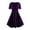 Purple, variant on Women's Gothic Steampunk Midi Dress Lace Up Color Contrast Masquerade Dress Party Outfits Wear To Halloween 2025