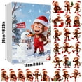 thumbnail image 3 of up to 70% off karymi Monkey Advent Calendar 2025 with 24 2D Acrylic Ornaments Christmas Countdown Calendar for Kids Holiday Surprise Gift and Tree Decor Home Decor Extra Savings Extra Savings, 3 of 9