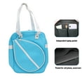 thumbnail image 4 of Badminton Gear Bag, Water Resistant Nylon Racket Bag with Laptop Compartment, Large Capacity, Dry Wet Separation for Travel, Modern and Stylish Appearance, 4 of 7