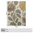 thumbnail image 4 of Fenyluxe Flower Pattern Leaf Print Throw Blanket for Bed Couch Car - Lightweight Exquisite Gift for All Seasons - Kids and Adults 60x80in, 4 of 6