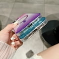 thumbnail image 4 of Magnetic Back Case for Apple iPhone 16 Plus, Gradient Color Shockproof Anti-Scratch Translucent Stylish Phone Case for iPhone 16 Plus, Blue, 4 of 9