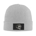 thumbnail image 2 of XMXT Winter Casual Beanie Hats for Men Women, Pointed Tooth Skull Pattern Unisex Adult Cap Warm Daily Knit Hat Skull Caps, Gray, 2 of 9