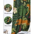 thumbnail image 6 of Tropical Plants Black Out Curtains 63 Inch Long, Room Darkening Draperies Curtains Panels, Summer Botanical Animals Flowers Leaves Thermal Insulated Curtain for Bedroom Living Room 52"x63" 2 Panels, 6 of 8