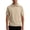 Khaki, variant on Men's Vintage Jacquard Knit Shirts Casual Short Sleeve Quarter Zip Collared Golf T-Shirts Summer Modern Fit Old Money Style Lightweight Breathable Beach Vacation Tops