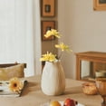 thumbnail image 6 of 3 Heads Yellow Artificial Flowers, Fake Flowers for Vase Indoor, 25'', 6 of 6