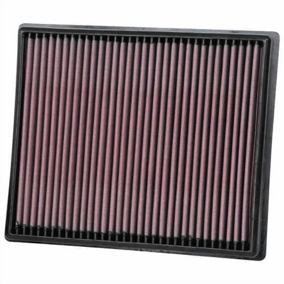 Convient aux Filtres K & N Nissan Frontier 2021-2024 Filtre à Air 33-5116 Lavable; Rouge; Gaze de Coton; Panneau