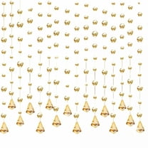 LAMIRO Crystal Glass Beaded Curtain for Doorway Hanging Door Beads Curtain,Arched Beaded Curtains for Windows,One String of Bead String Curtain Room Divider for Home Decor Living Room Bedroom