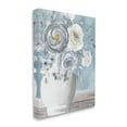thumbnail image 3 of Stupell Industries Round Flower Blossom Bouquet Blue Paint Speckles Painting Gallery Wrapped Canvas Print Wall Art, Design by Kim Allen, 3 of 7