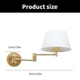thumbnail image 3 of LED Wall Sconce 1/12 Miniature Foldable Lighting for Dollhouses Bed Room Dollhouses Decorative Furniture Wall Lamp, 3 of 4