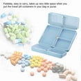 thumbnail image 4 of Pill Box, Portable Medicine Case Foldable Weekly 2 Shots Organizer with 7 Compartments S Funny Magnetic Pill Box, 4 of 7