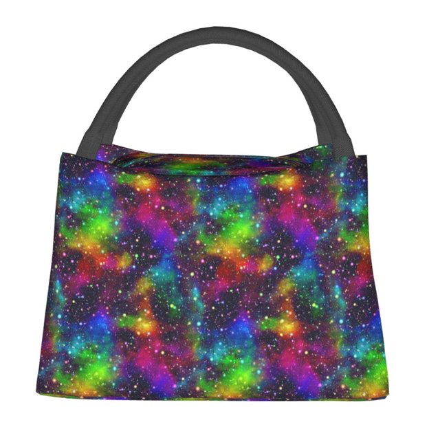 Balery Bright Universe Bolsa de Aislamiento Portátil – Bolsa de Almuerzo con Forro de Aluminio Mejorado, Funda Impermeable y Fácil de Limpiar para Picnic y Caja de Almuerzo