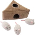 thumbnail image 4 of Juguetes para perros chirriantes, juguetes interactivos duraderos para esconder y buscar, rompecabezas de felpa para perros(RAT), 4 of 5