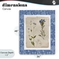 thumbnail image 4 of Stupell Industries Cottage Blue Vintage Botanicals Canvas Art, 36 x 48, by Livi Finn, 4 of 8