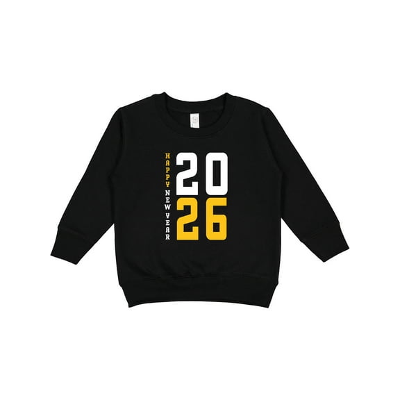Inktastic Happy New Years 2026 Toddler Sweatshirt