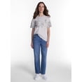 thumbnail image 2 of Winnie the Pooh Women's Printed Embroidered Tee with Short Sleeves, Sizes XXS-4X, 2 of 5