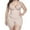 Beige, variant on Babysbule Womens Shapewear Women Plus Full Body Suit U-Neck Vest Zipper Surgeries Lace Stitching Compression Garment Shapewear Bodysuit