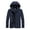 Dark Blue, variant on fartey Mens Plus Size Windproof Hooded Jackets Lightweight Full Zip Up Long Sleeves Tactical Jacket with Zipper Pockets Softshell Pullover for Hiking Golf Running, M-6XL