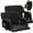 black, variant on TEQIN 2 Pack Reclining Stadium Seat With Armrests,Stadium Seats With Back Support, Stadium Chair With 6 Adjustable Angle, Bleacher Chair For Outdoor Sport Events