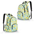 thumbnail image 2 of DISNIMO Lemon Print 17 Inch Sturdy Lightweight Kids School Backpack, Adjustable Padded Straps Bookbag for Boys Girls Daily Class Travel Outdoor Activities, 2 of 7