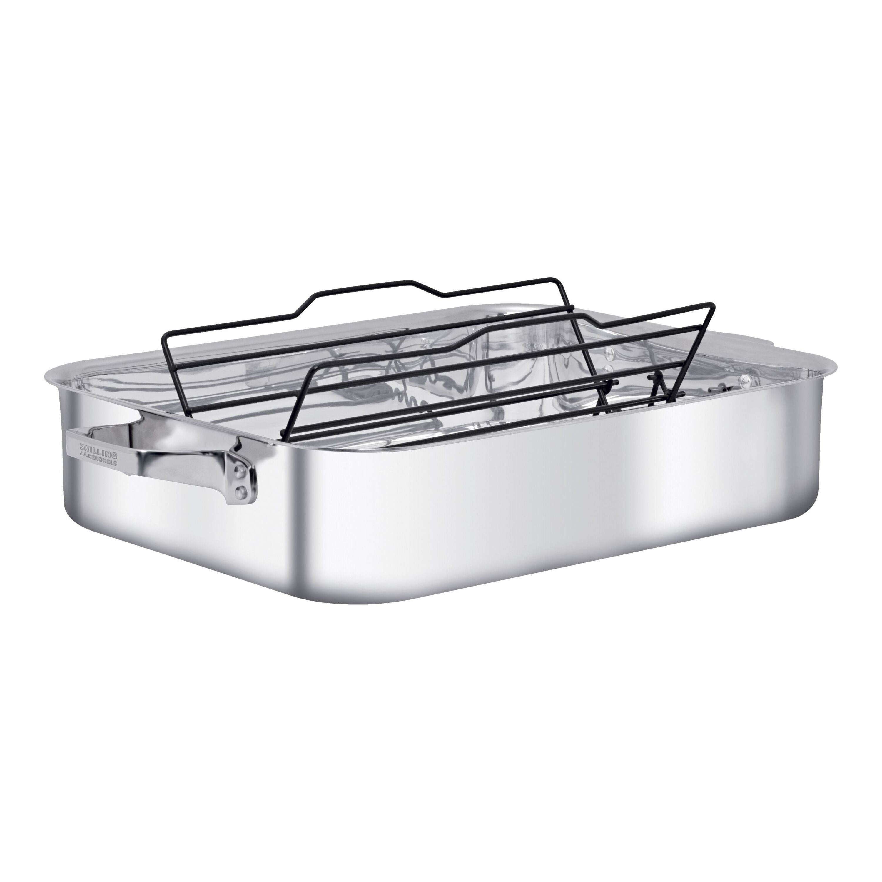 ZWILLING TruClad Plat à Four Rectangulaire en Acier Inoxydable 18/10 9,75 L, Argent