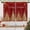 Christmas 6, variant on Christmas Tree Glitter Kitchen Window Curtains Over Sink Set of 2, Winter Cute Luxury Star Rod Pocket Short Tier Curtains, Red Christmas Small Kitchen Decor (26x36 Inch)