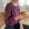 thumbnail image 6 of YAMXUN Sweater Cardigan Women Single Breasted Long Sleeve Elegant Vintage Jumper Solid Wool Knitted Autumn Winter Outwear X452, 6 of 6