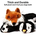 thumbnail image 4 of Funny Simulated Animal No Stuffing Dog Toy with Squeakers Durable Stuffingless Plush Squeaky Dog Chew Toy Crinkle Pet Squeak Toy, 4 of 10