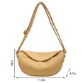 thumbnail image 4 of Bolsa Crescent Crossbody Bag PU Leather Mujer de hombro Casual para el trabajo (Amarillo) Ndcxsfigh Para Estrenar, 4 of 9