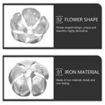 thumbnail image 4 of UPOUART 50Pcs Metal Flower Bead Caps for DIY Jewelry Making Silver Spacer Beads Accessories, 4 of 8