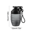 thumbnail image 4 of Gifts onlyliua 600ml Fitness Shaker Bottle With Mixing Ball Protein Powder Water Cup Sport Drinking Bottle Leakproof Storage Compartment For Gym Workout Travel Shaker Bottle For Fitness, 4 of 8