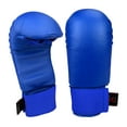 thumbnail image 2 of Karate Sparring Gloves Martial Arts Training Tournament WKF Style Gloves (Blue, LG), 2 of 3