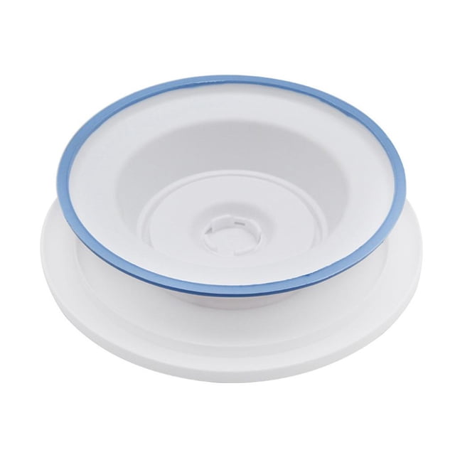 Toystoory giratorio antideslizante para decoración de pasteles de 28cm, giratorio plano, herramienta para hornear, giratorio de Herramientas y accesorios para hornear Blanco con antideslizante Toystoory HA000307-02B