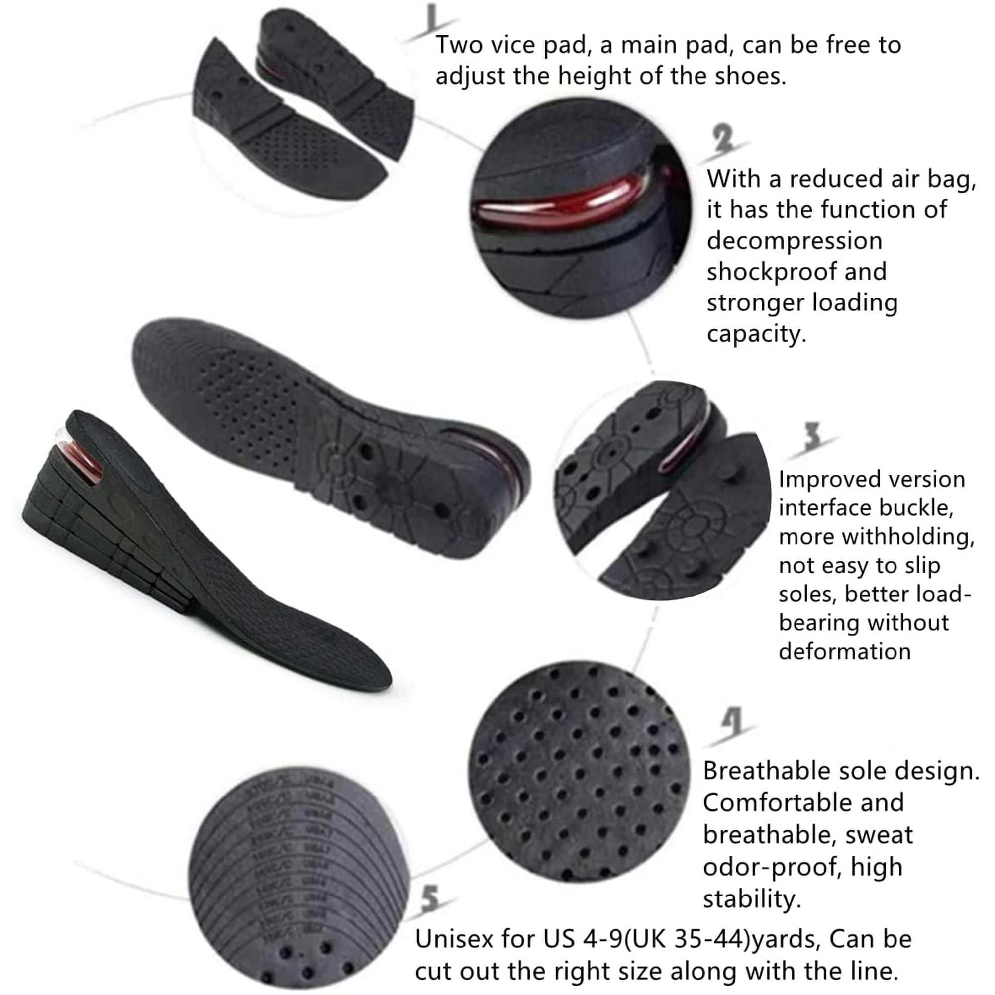 Shoe inserts to make you taller walmart discount