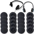thumbnail image 1 of 20-Pack Universal 55MM Round Sponge Ear Pad Replacements with Double Cotton Layer - Comfortable & Durable Headphone Cushions for Standard Office Headsets Including Plantronics Models - Refresh &, 1 of 6
