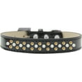 thumbnail image 3 of Dog, Puppy  Pet Ice Cream Collar, "Pearl and Yellow Crystal Rimsets Sprinkles", 3 of 10