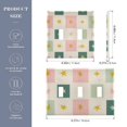 thumbnail image 2 of Yayeee Toggle Light Switch Wall Plate 3-Gang 6.37"x4.48" Decorative Outlet Cover, Beige Abstract, 2 of 7
