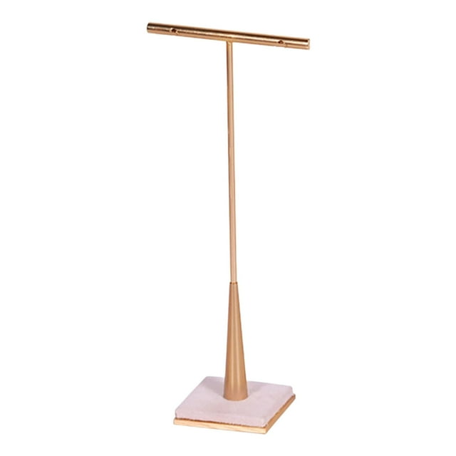 Exhibidor de aretes con 2 orificios, base magnética, soporte en barra en T para tiendas minoristas M